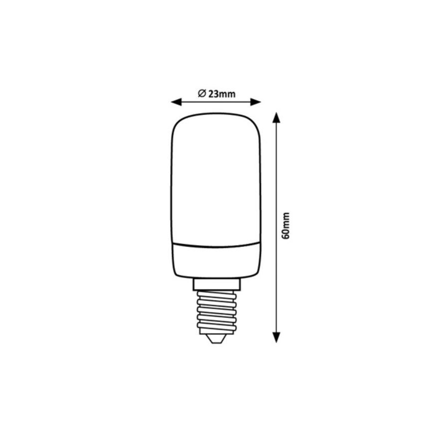 Rabalux - Bombilla LED T20 E14/2W/230V 2700K