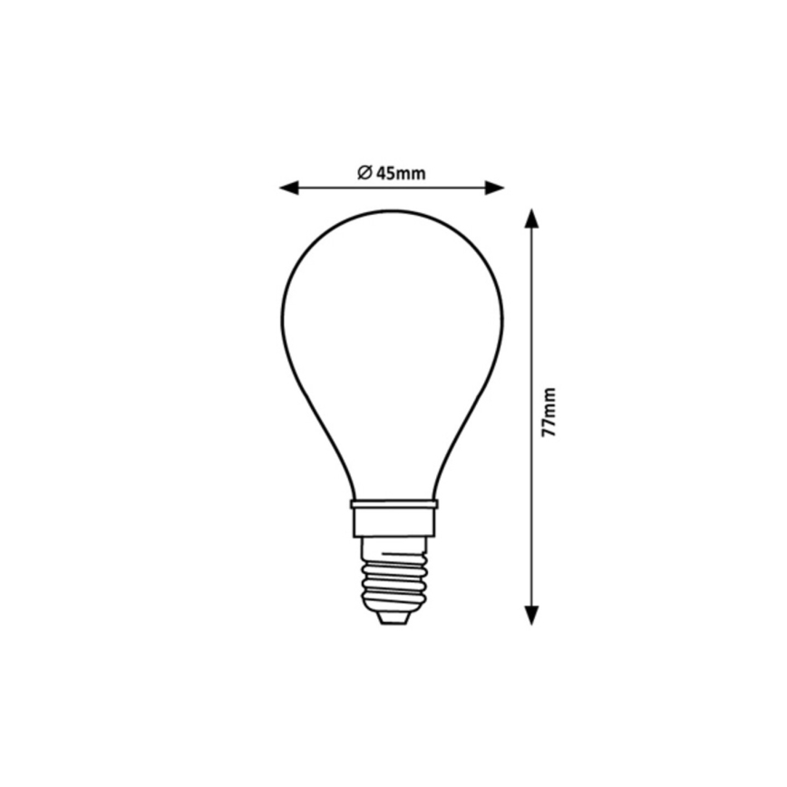 Rabalux - Bombilla LED G45 E14/4W/230V 2700K
