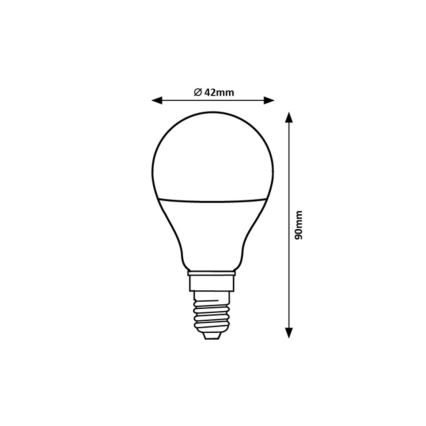 Rabalux - Bombilla LED G45 E14/9W/230V 4000K