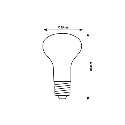 Rabalux - Bombilla LED R63 E27/9W/230V 3000K