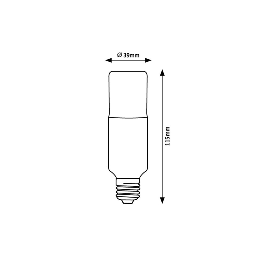 Rabalux - Bombilla LED SMD T39 E27/9W/230V 3000K