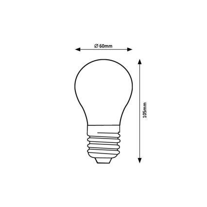 Rabalux - Bombilla LED FILAMENT A60 E27/4W/230V 4000K Clase energética A
