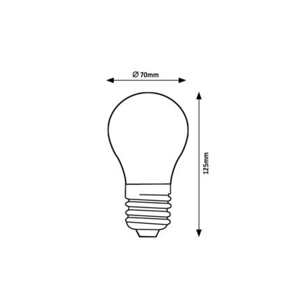 Rabalux - Bombilla LED Filamento A70 E27/18W/230V 4000K