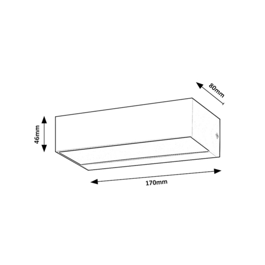 Rabalux - LED Aplique de exterior LED/10W/230V IP65