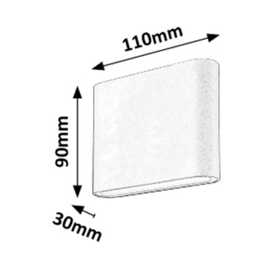 Rabalux - Aplique LED para exterior 2xLED/3W/230V IP54 3000K