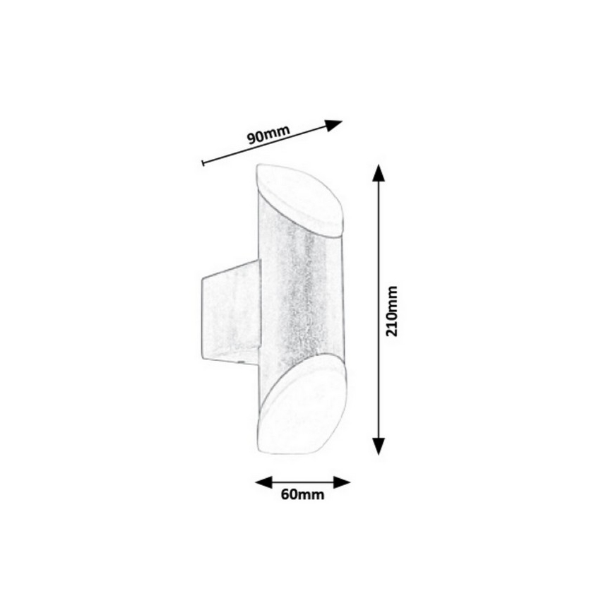 Rabalux - Aplique LED para exterior LED/6W/230V IP44 270lm 3000K