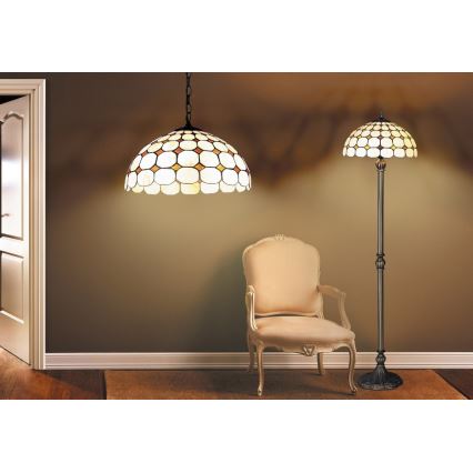 Rabalux - Tiffany Lámpara colgante de vidriera con cadena 2xE27/60W/230V