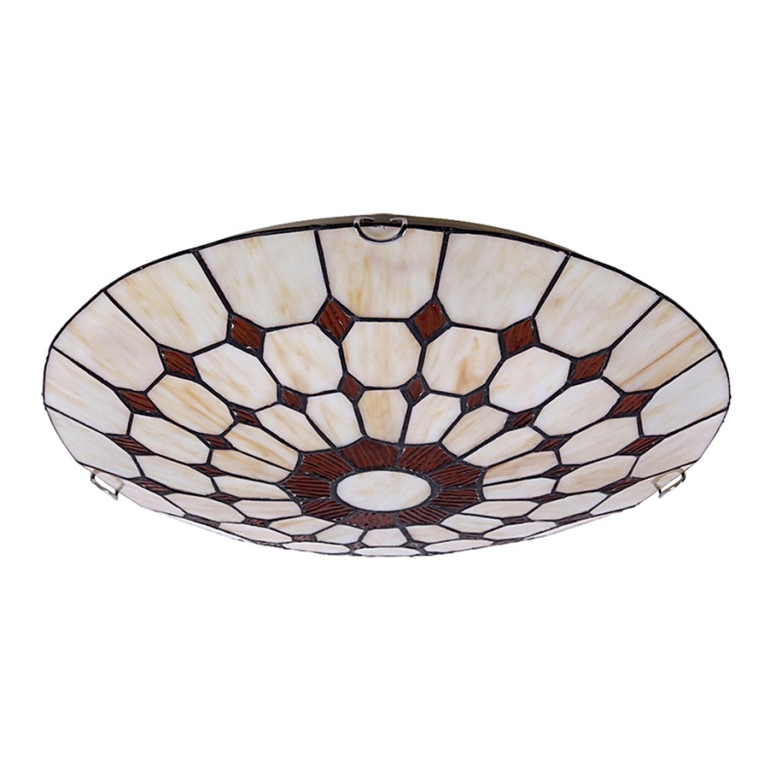 Rabalux 8091 - Lámpara de techo con vidriera Tiffany MARVEL 2xE27/60W/230V d. 40 cm