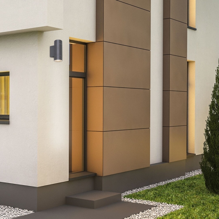 Rabalux - Aplique de exterior 2xGU10/10W/230V IP54 gris