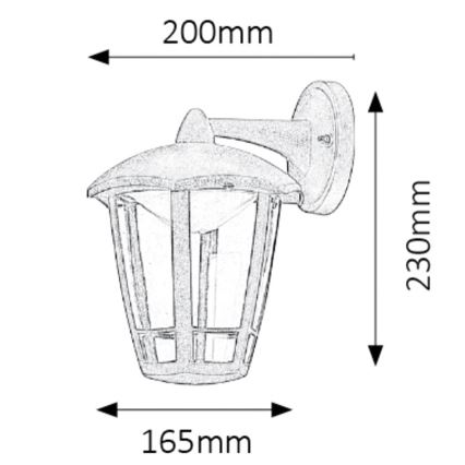 Rabalux - Aplique LED exterior LED/8W/230V IP44