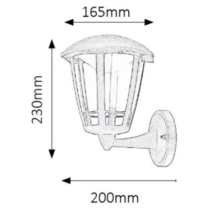 Rabalux - Aplique LED exterior LED/8W/230V IP44
