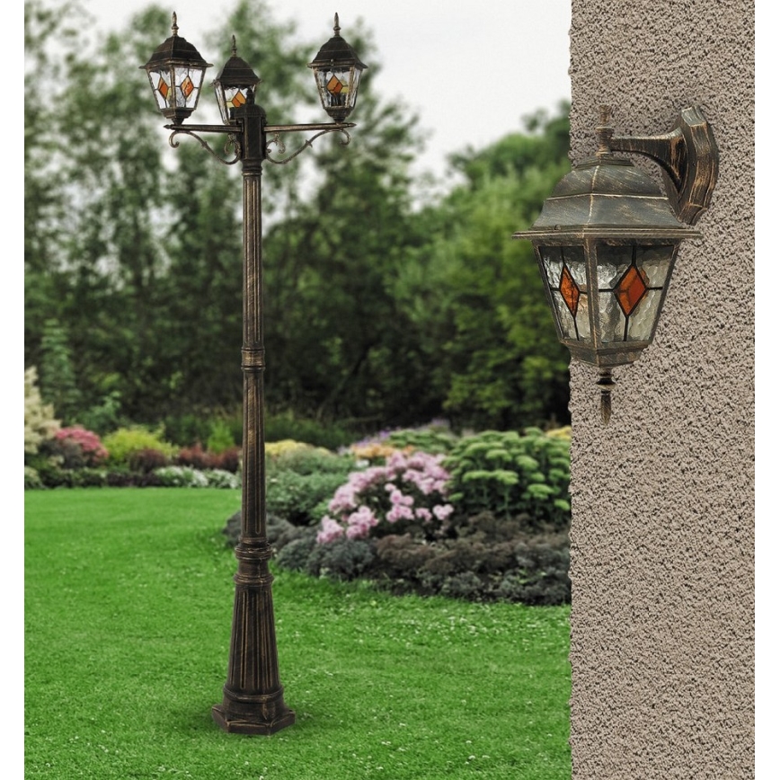 Rabalux - Lámpara exterior 3xE27/60W/230V