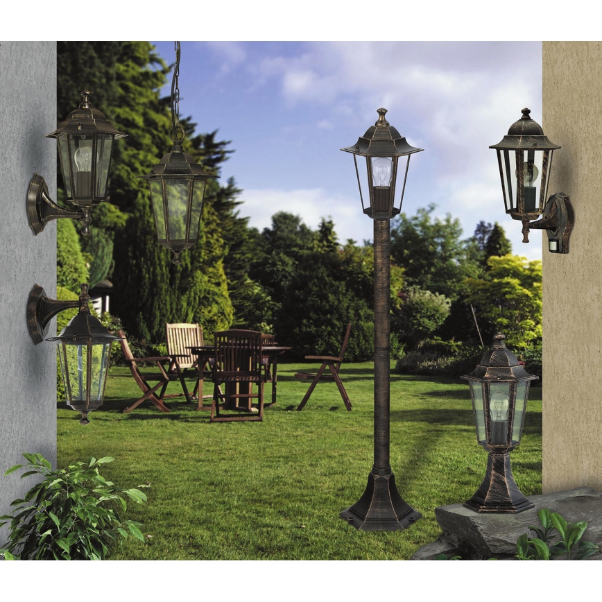 Rabalux - Aplique exterior con sensor 1xE27/60W/230V