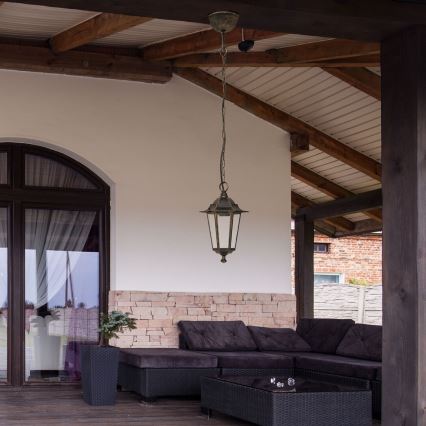 Rabalux - Lámpara colgante exterior 1xE27/60W/230V