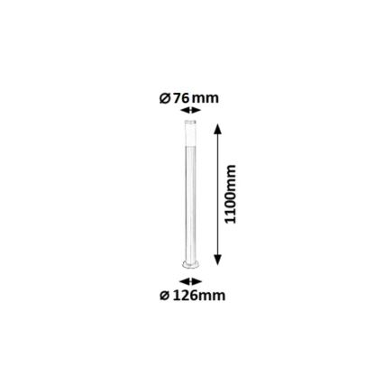 Rabalux - Lámpara de exterior 1xE27/25W IP44 110 cm