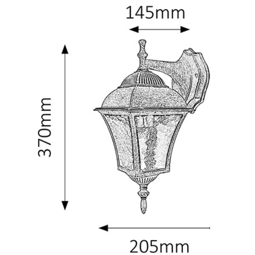 Rabalux - Aplique exterior 1xE27/60W/230V IP44