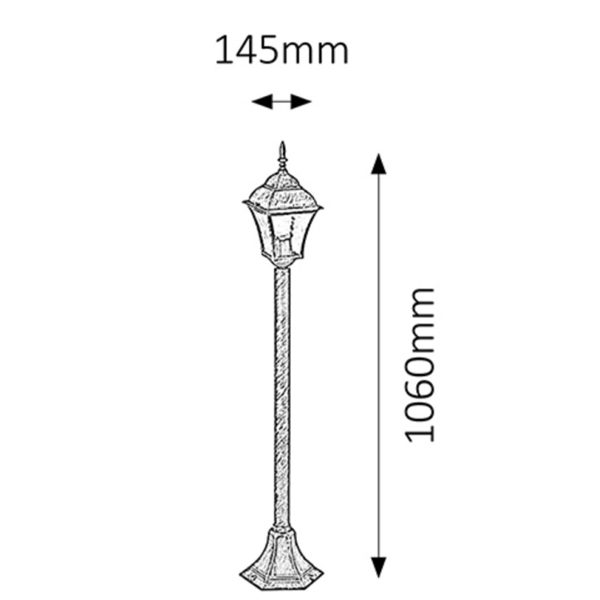 Rabalux - Lámpara exterior 1xE27/60W/230V IP44