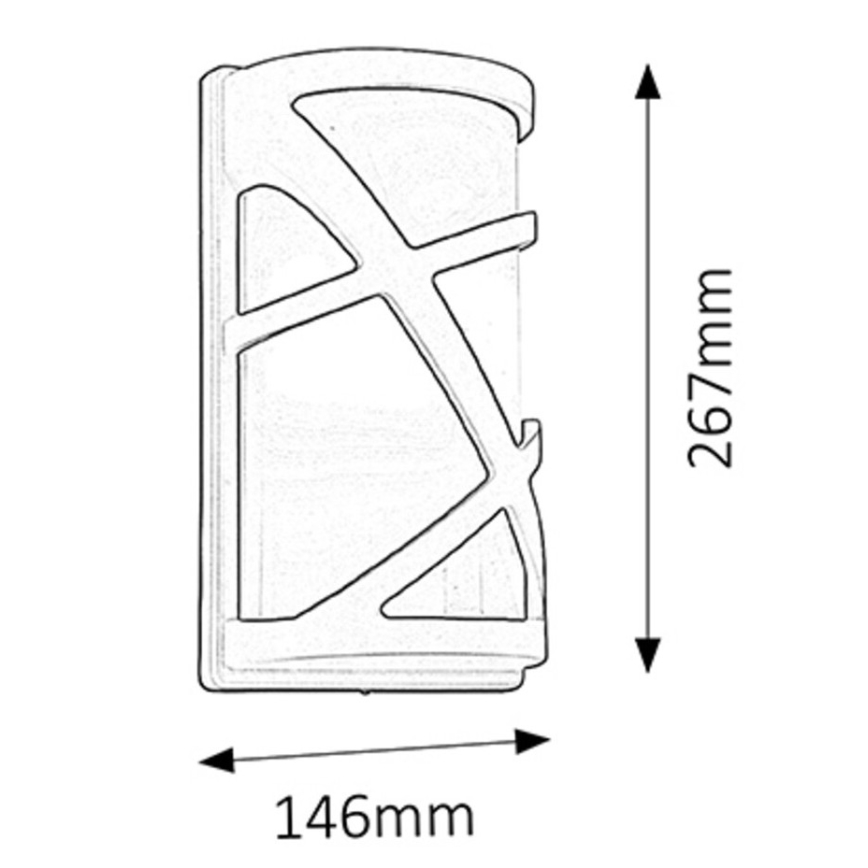 Rabalux - Aplique exterior 1xE27/40W IP54