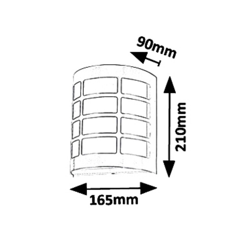 Rabalux 8799 - Aplique de exterior SEVILLA 1xE27/11W/230V IP44