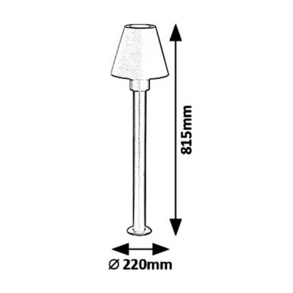 Rabalux 8845 - Lámpara de exterior FAVARA 1xE27/14W/230V IP44