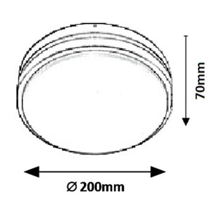 Rabalux 8847 - Aplique LED para exterior HAMBURG LED/10W/230V IP44