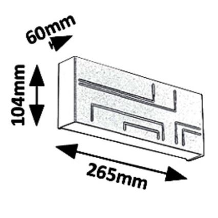 Rabalux 8873 - Aplique LED para exterior MARIBOR LED/12W/230V IP65