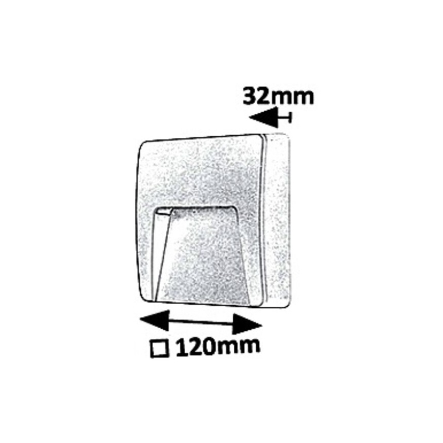 Rabalux 8893 - Aplique LED para exterior TRENTO LED/3W/230V IP65