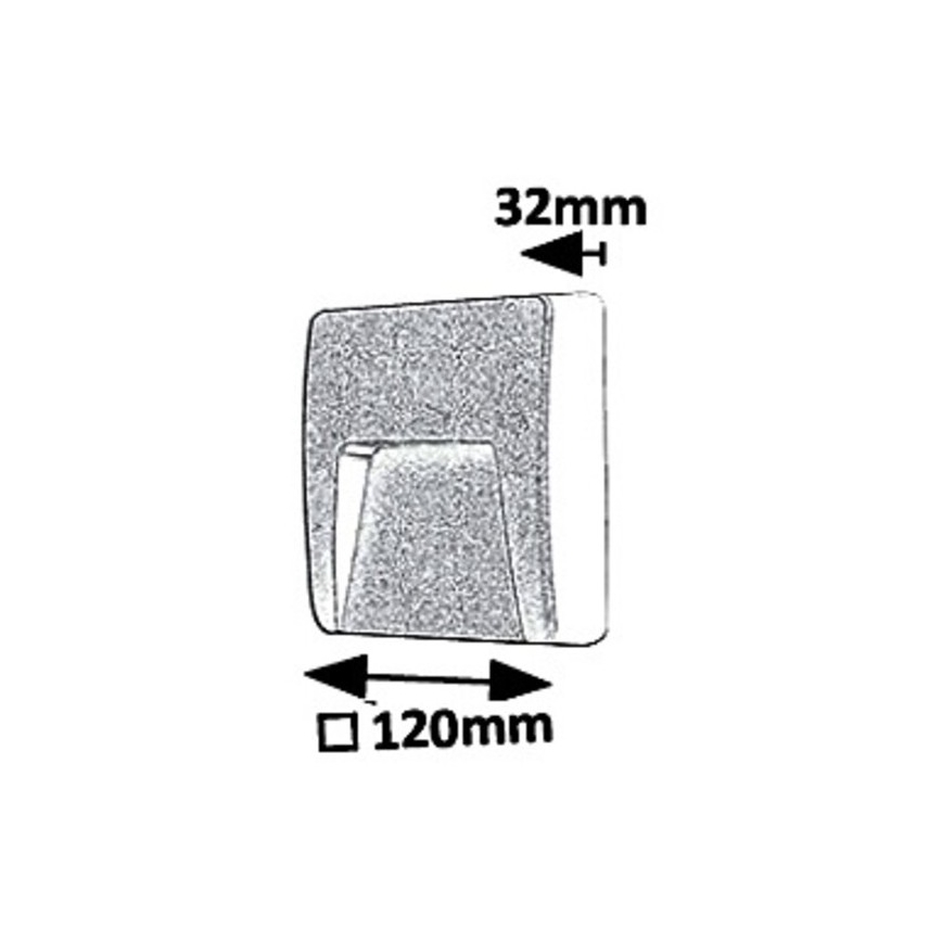Rabalux 8894 - Aplique LED para exterior TRENTO LED/3W/230V IP65