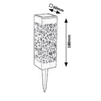 Rabalux - LED Lámpara exterior LED/0,16W/1xAA IP24