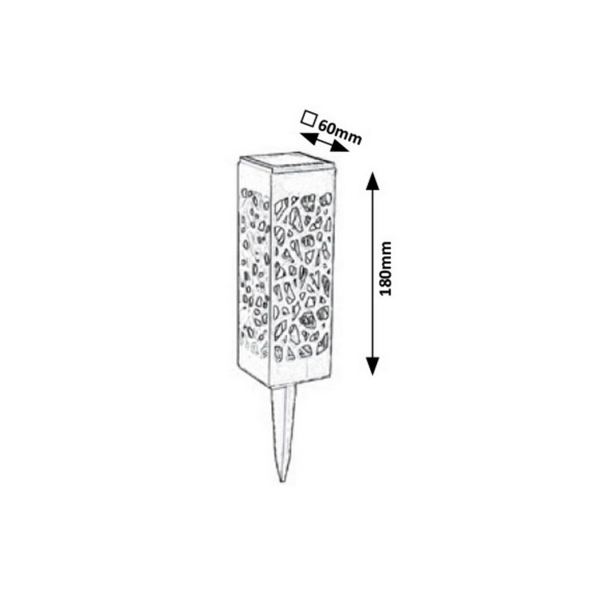 Rabalux - LED Lámpara exterior LED/0,16W/1xAA IP24