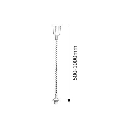 Rabalux - Lámpara colgante ajustable 1xE27/60W/230V