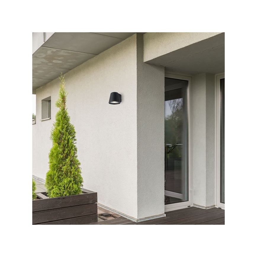 Rabalux - Aplique de exterior 1xGU10/35W/230V IP54 negro