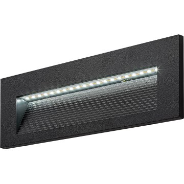 Rabalux - Aplique de pared exterior LED/6W/230V IP65 negro
