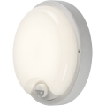Rabalux - Aplique de pared LED para exterior con sensor, 18 W, 230 V, IP65, blanco