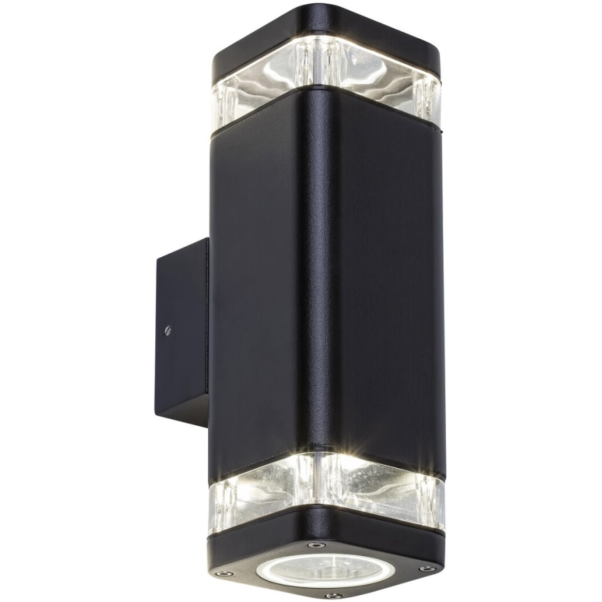 Rabalux - Aplique exterior 2xGU10/25W/230V IP44 negro