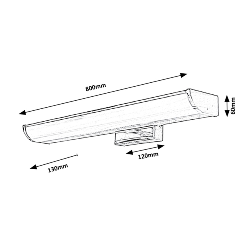Rabalux - Aplique LED de baño LED/13,5W/230V IP44