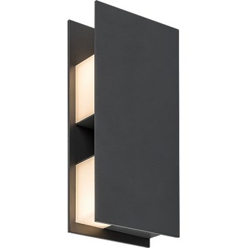 Rabalux - Aplique LED de pared para exterior, 13 W, 230 V, IP65, antracita