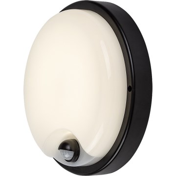 Rabalux - Aplique LED exterior con sensor LED/18W/230V IP65 negro