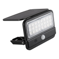Rabalux - Aplique LED solar con sensor LED/7W/3,7V IP54 negro 3000 mAh