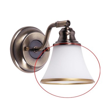 Rabalux - Cristal de repuesto para lámpara empotrada GRANDO E14 Ø 11 cm