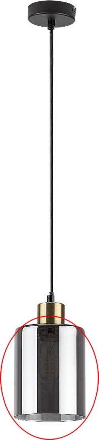 Rabalux - Cristal de repuesto para portalámparas E27, diámetro 13 cm