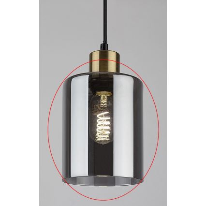 Rabalux - Cristal de repuesto para portalámparas E27, diámetro 13 cm