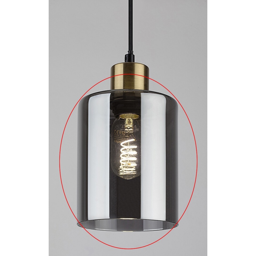 Rabalux - Cristal de repuesto para portalámparas E27, diámetro 13 cm