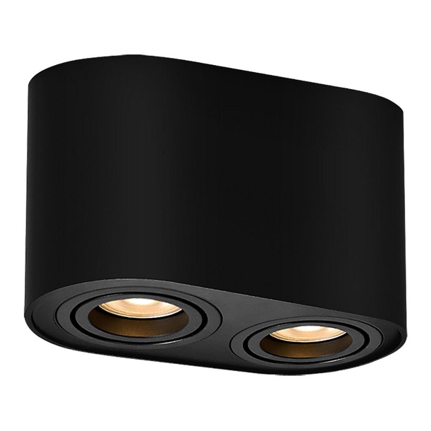 Rabalux - Foco 2xGU10/42W/230V negro