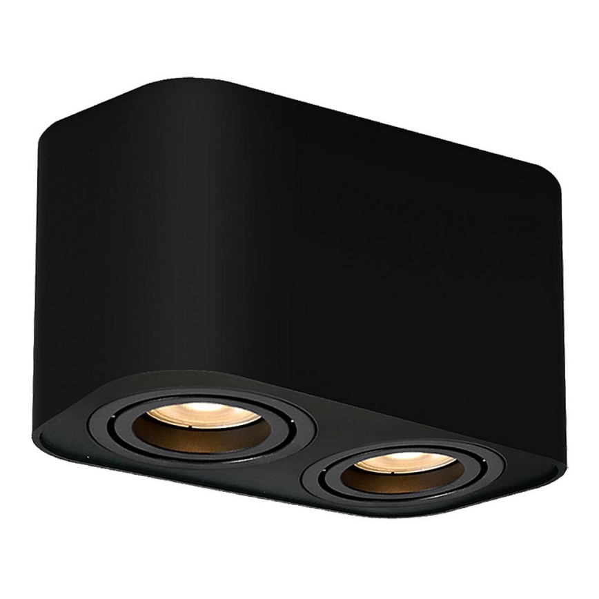 Rabalux - Foco 2xGU10/42W/230V negro