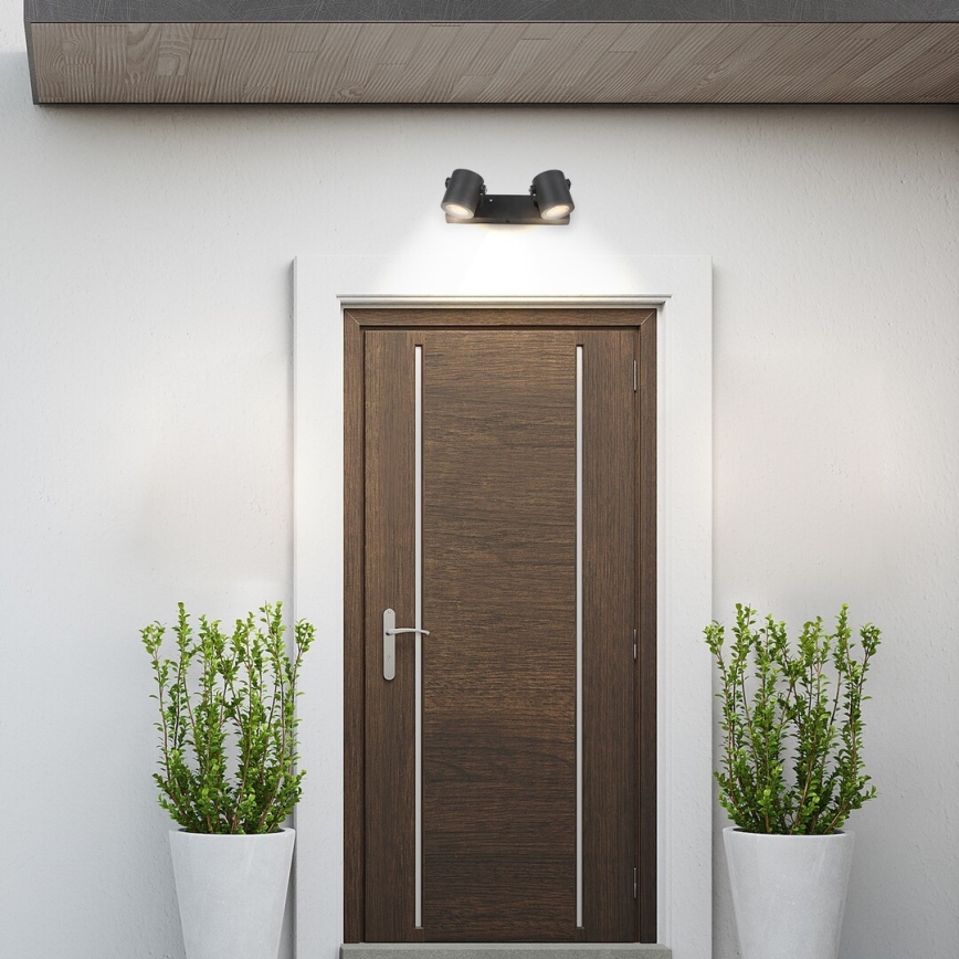 Rabalux - Foco de pared exterior 2xGU10/35W/230V IP44