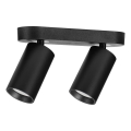Rabalux - Foco orientable 2xGU10/7W/230V negro