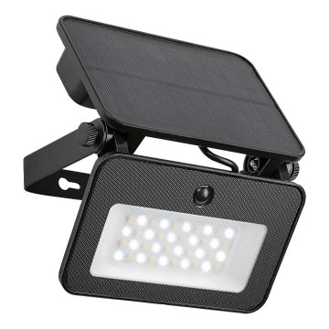 Rabalux - Foco solar LED con sensor LED/6W/3,7V 3000/4000/6500K IP65 2200 mAh