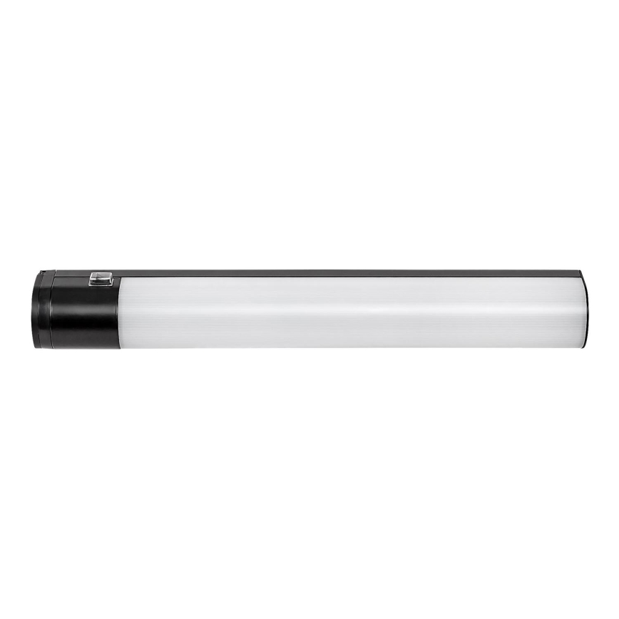 Rabalux - Iluminación LED bajo mueble con toma LED/20W/230V 4000K IP44 negro 87 cm