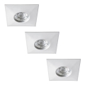Rabalux - Juego de 3 focos empotrables de baño LED/4W/230V IP44